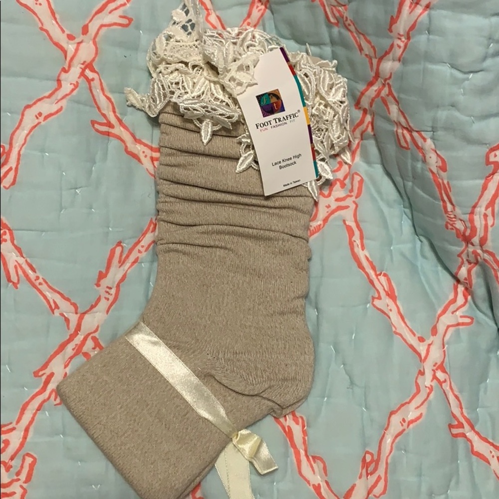 Lace Knee High Bootsock